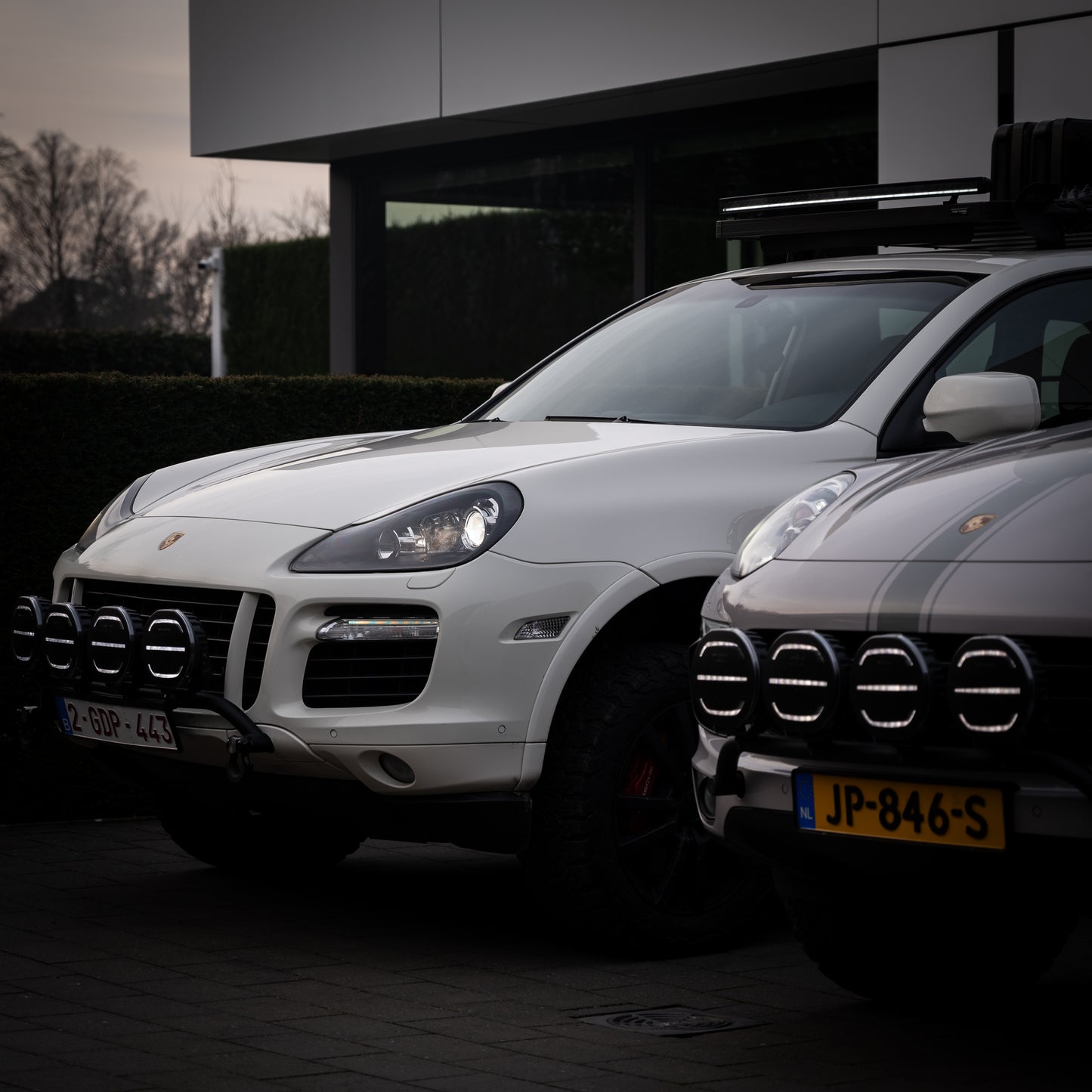 porsche cayenne ozz verlichting grille voorkant led verstraler