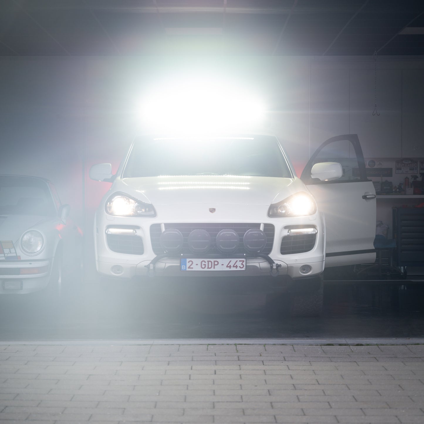 porsche cayenne verlichting dakrek strands led verstraler