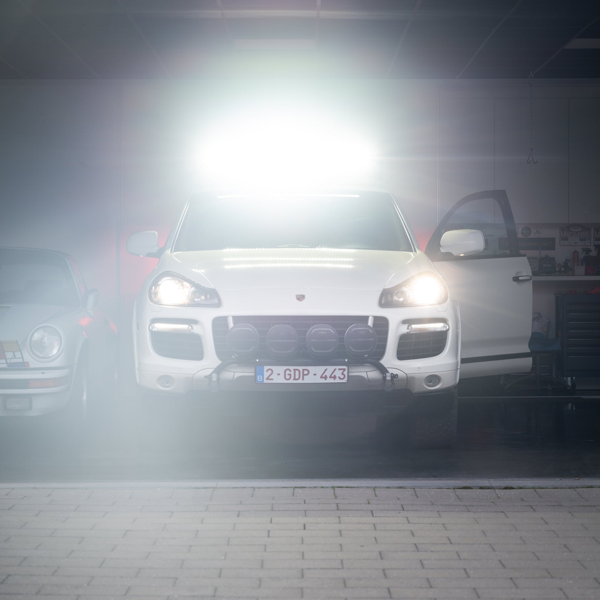 porsche cayenne verlichting dakrek strands led verstraler