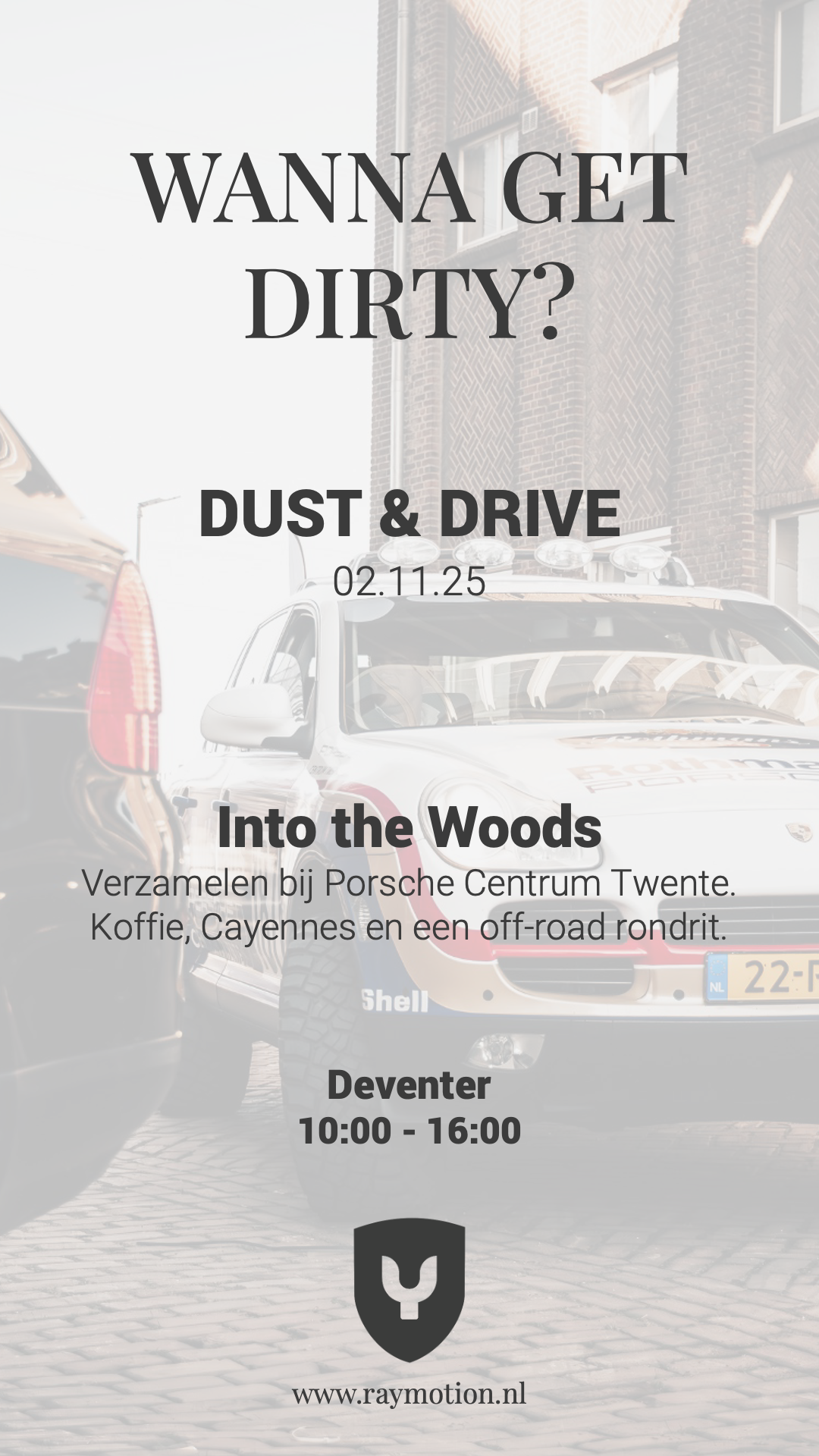 Porsche cayenne evenement into the woods twente rondrit