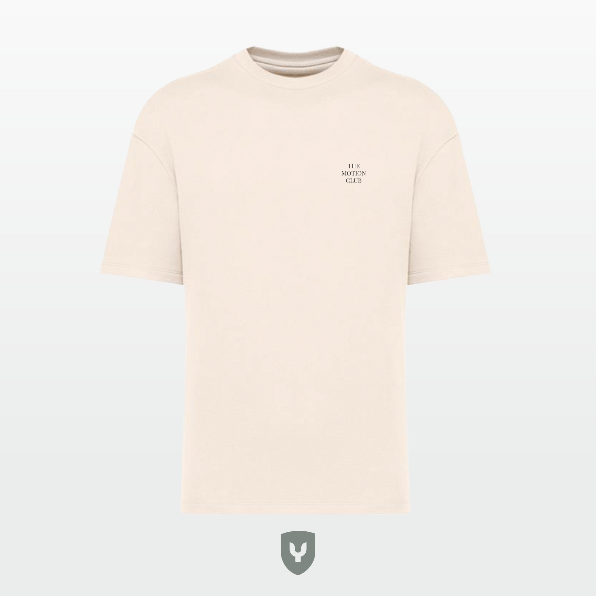 the motion club t-shirt front off white oversized