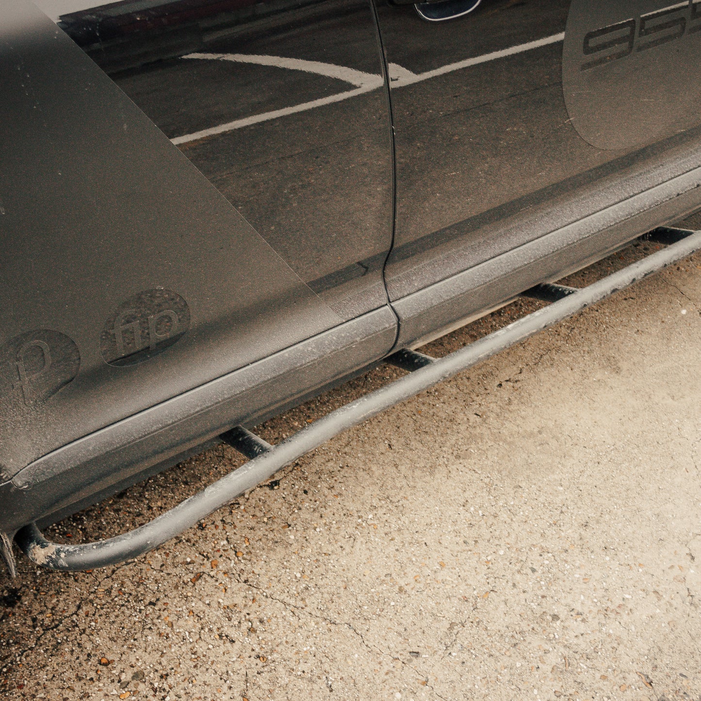 side bars porsche cayenne zwart 955