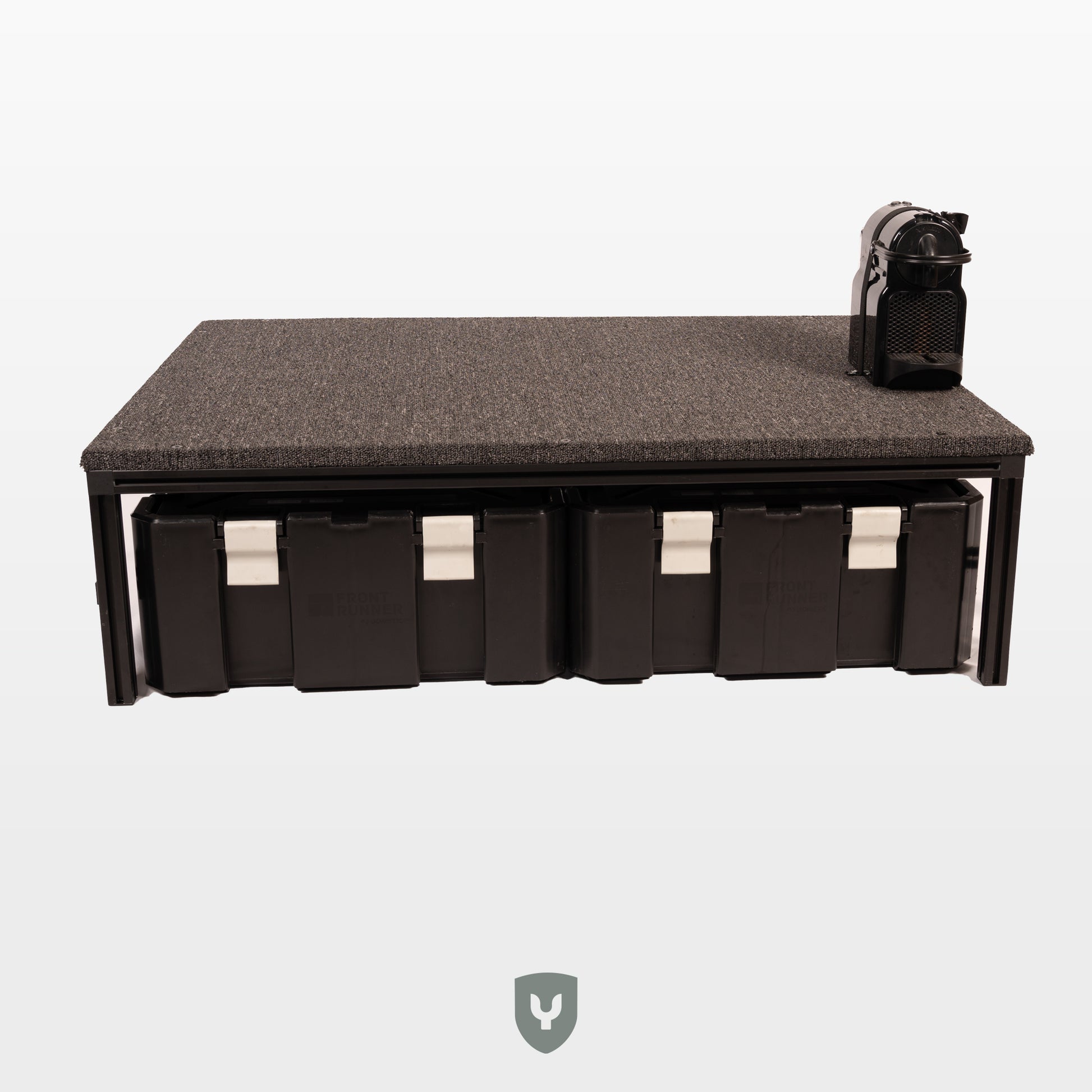 porsche cayenne platform achterin koffie studio