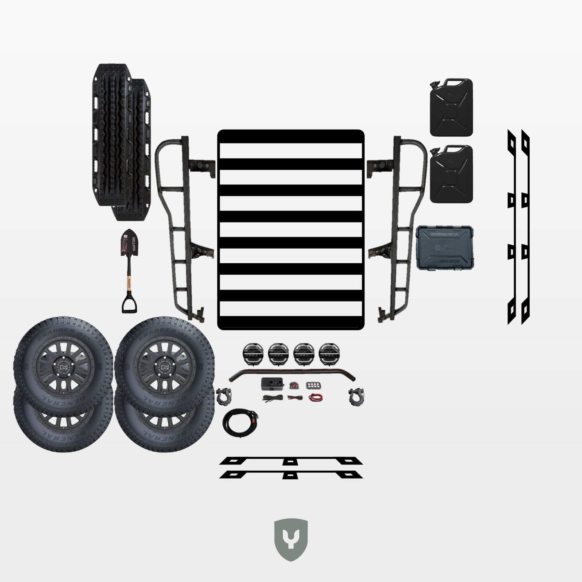 porsche cayenne expeditie set dakrek wielen bovenaanzicht