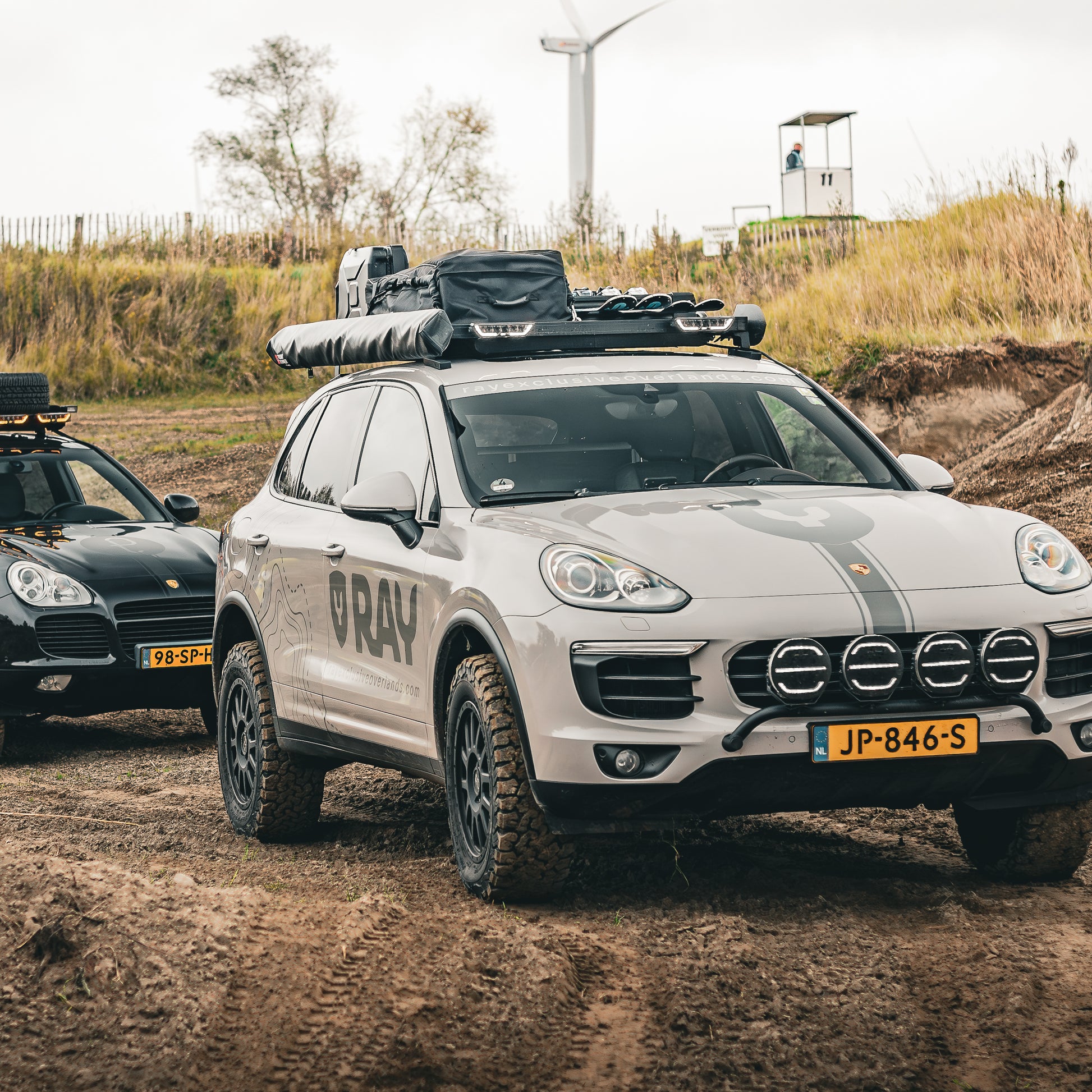 porsche cayenne 958 terrein chalk grey rilland