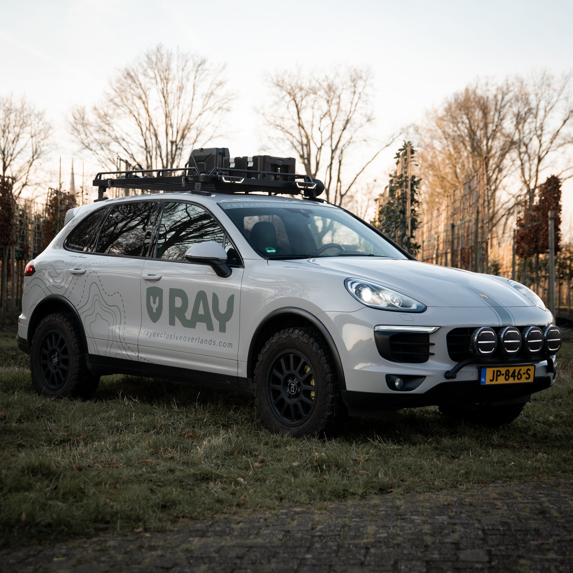 porsche cayenne 958 chalk grey dakrek offroad