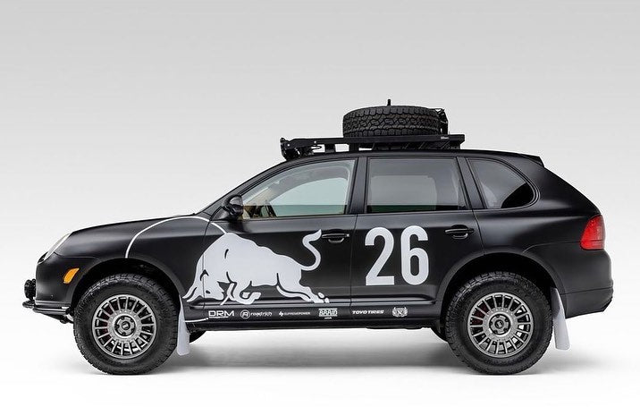 porsche cayenne redbull offroad overland