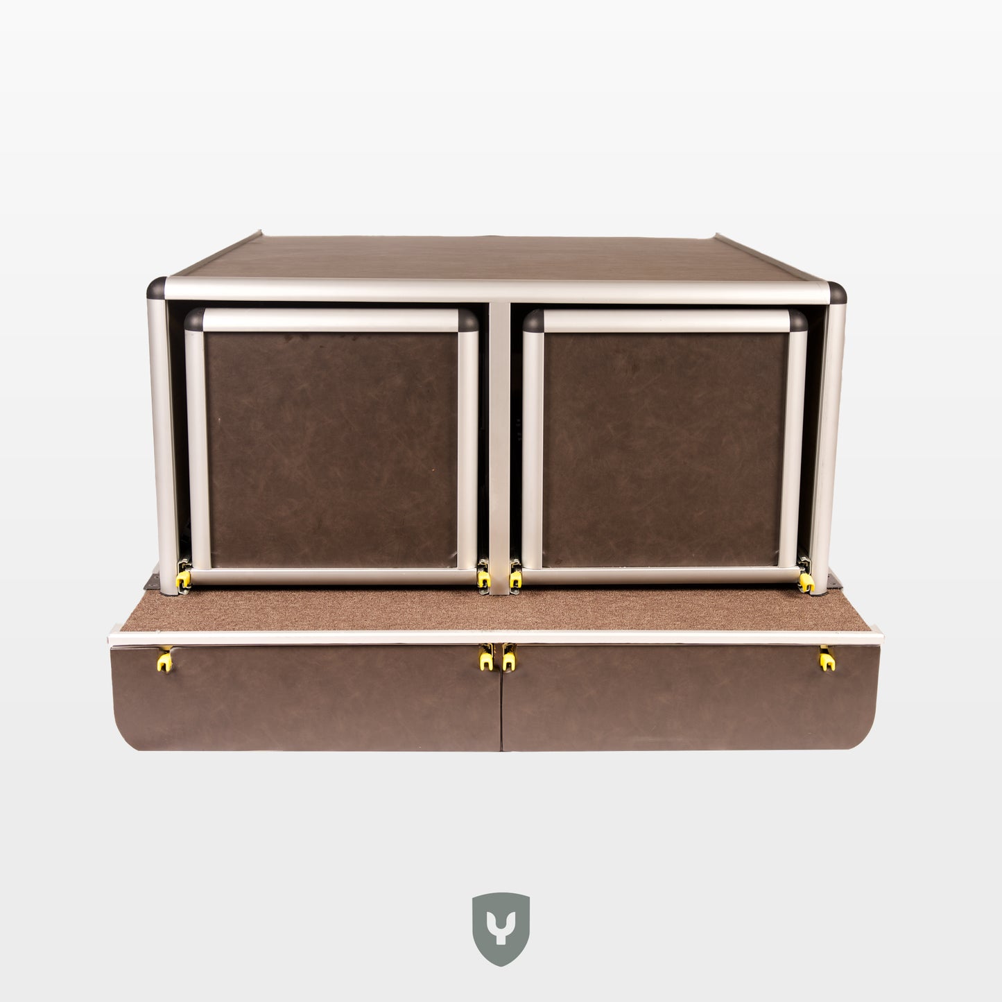 porsche cayenne inbouw platform kamperen vooraanzicht camping