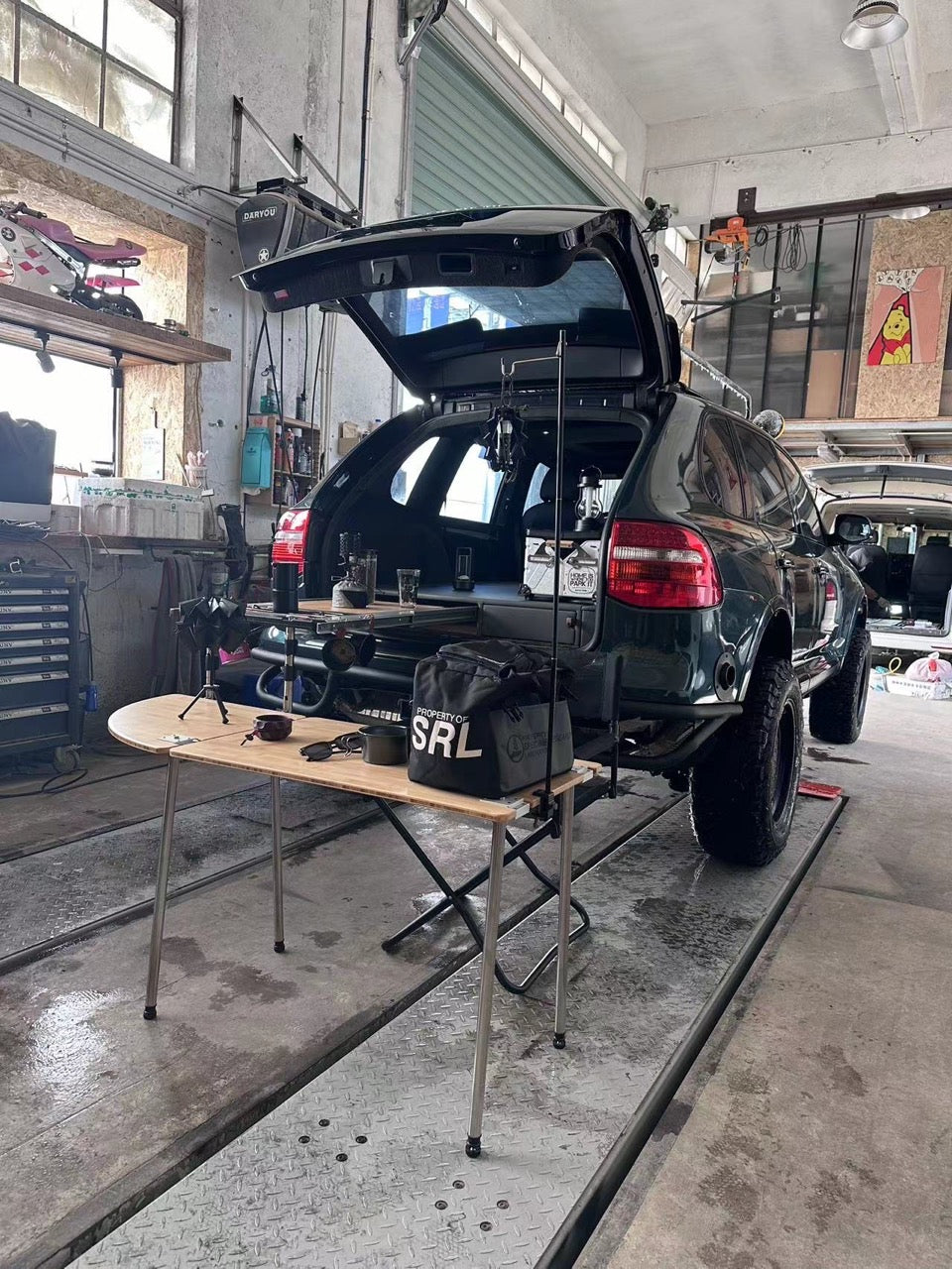 Porsche Cayenne 955/957 Flat Platform Drawer Storage System