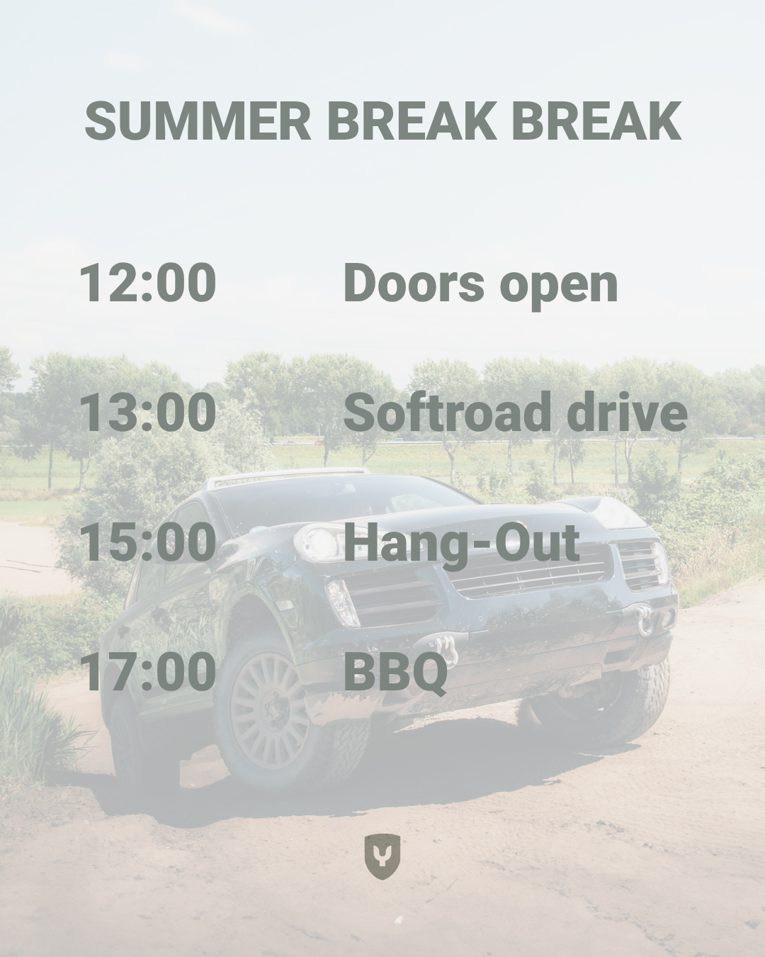 Summer Break Break - Porsche Cayenne Hang-Out