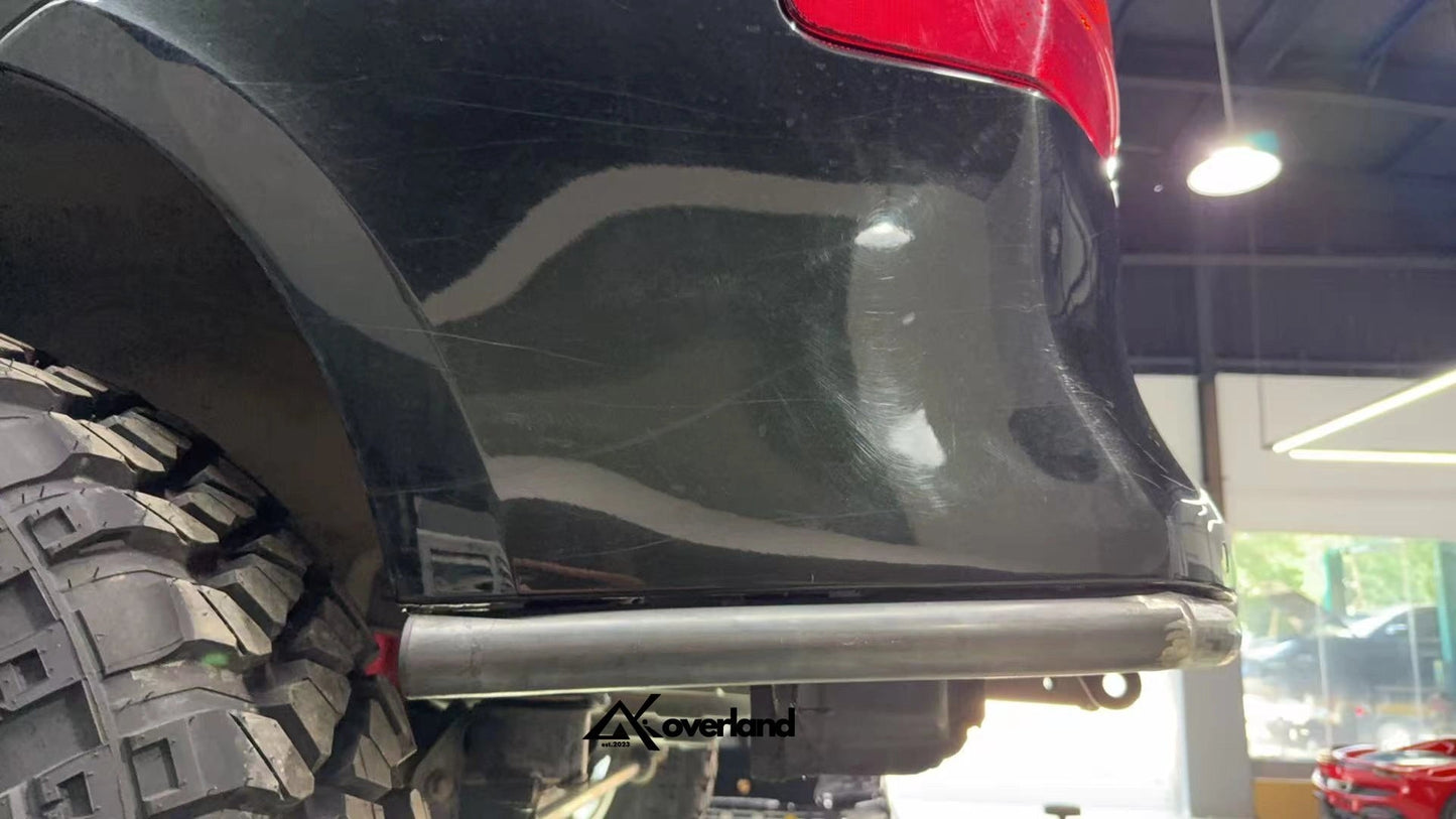 Parachoques trasero tubular simple con enganche de remolque para Porsche Cayenne 957