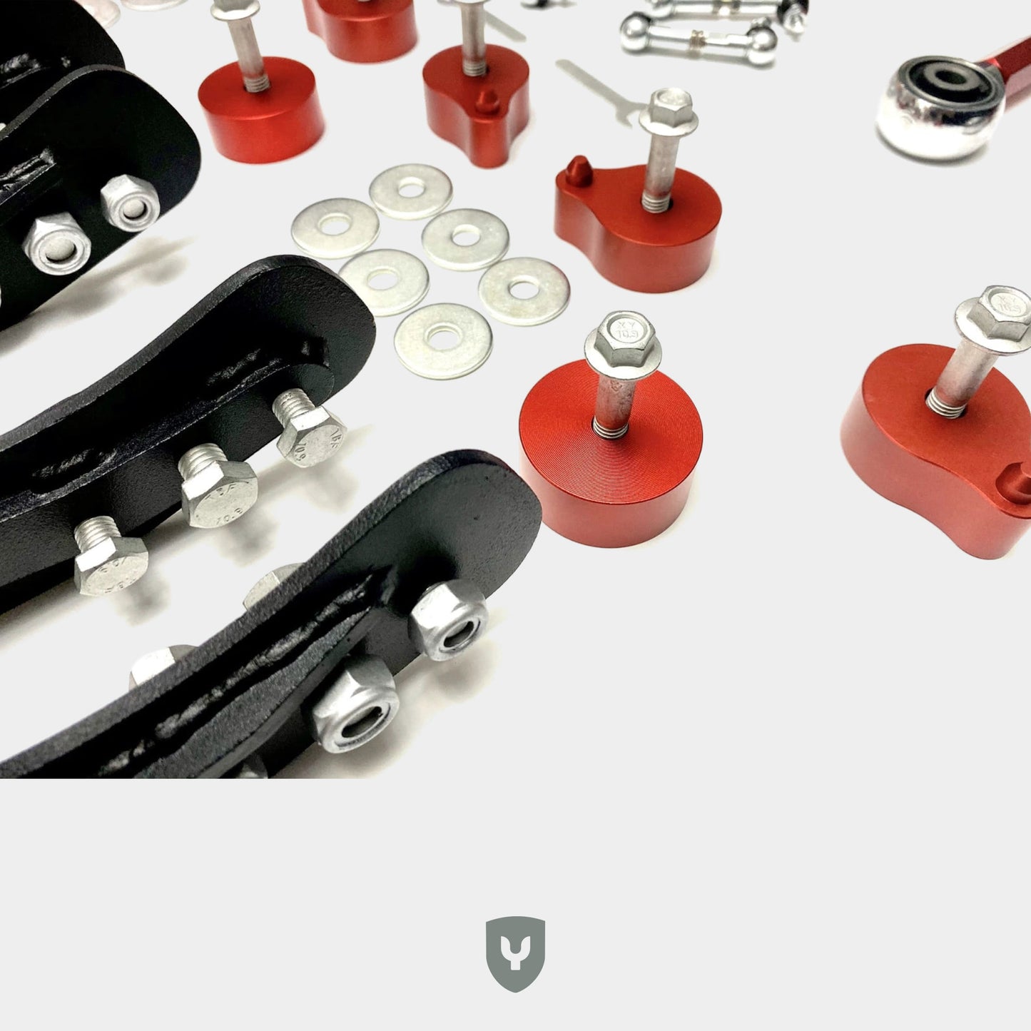 Kit de elevación de suspensión neumática de 3,5” - 955/957 - V3 Caída de la línea de transmisión + Brazos de control superiores