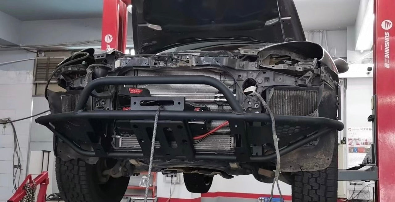 Porsche Cayenne 958.1 Tubular Offroad Parachoques delantero Media altura