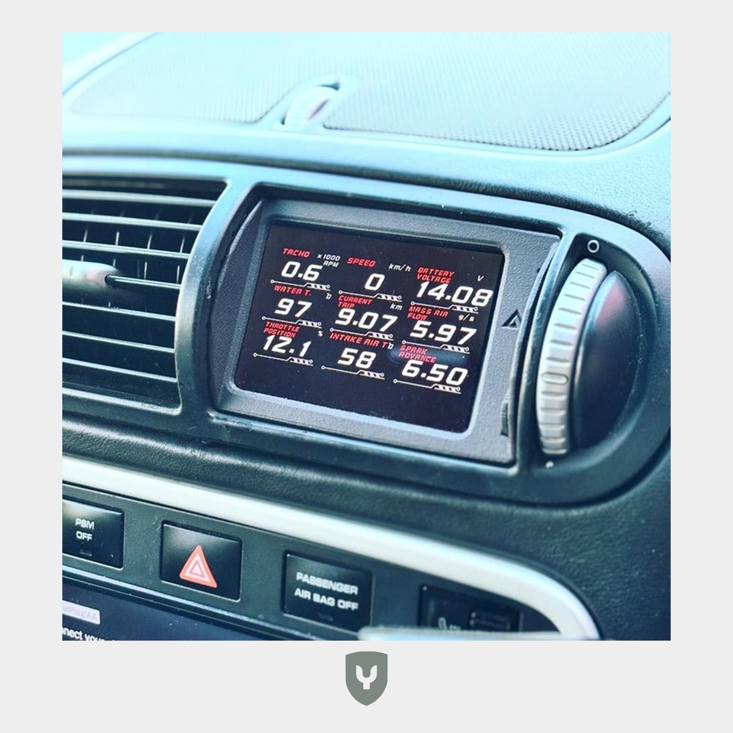 Indicador OBD del Porsche Cayenne