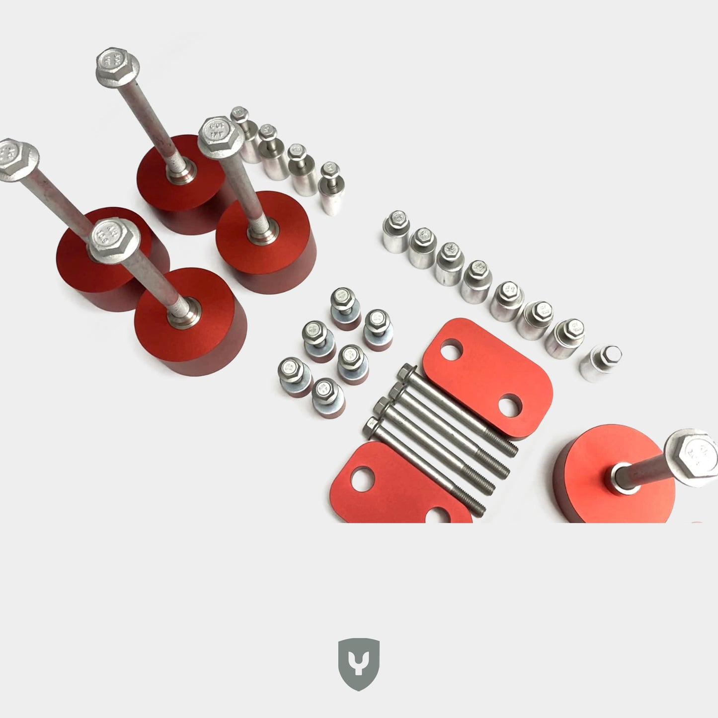 Kit de elevación de 3,5” con suspensión de bobina - 955/957 - V3 Subchasis Caída + Casquillos de centrado