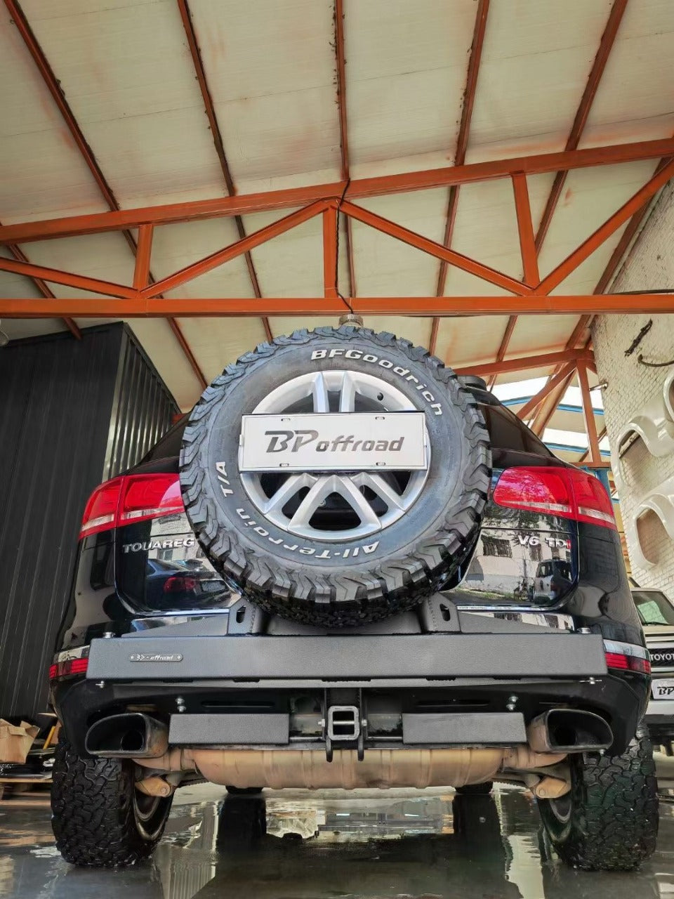 Porsche Cayenne 958 Offroad Spare Tire Swing Out Carrier