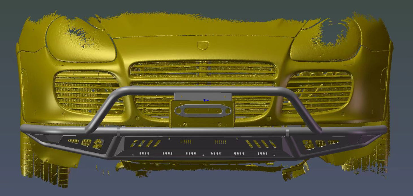 Porsche Cayenne 955 Modular Tubular Offroad Front Bumper – Winch Mount & Bull Bar Option