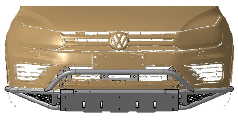 Gen 2 VW Touareg T3 Tubular Front Bumper