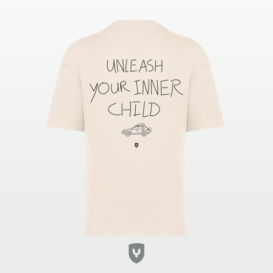 Unleash Your Inner Child Oversized Unisex Biokatoen T-shirt