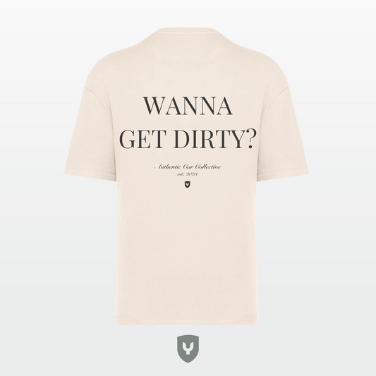 Wanna Get Dirty Oversized Unisex Biokatoen T-shirt